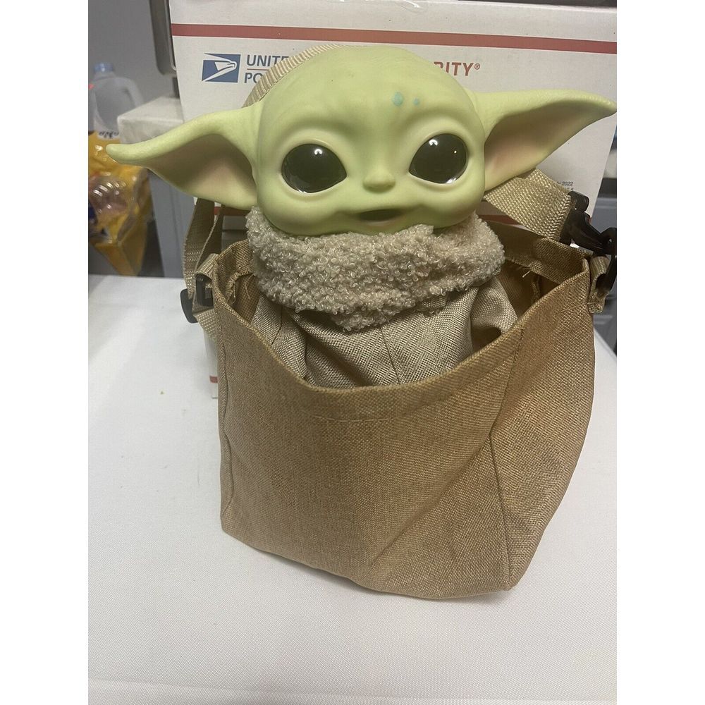 NEW Star Wars Mandalorian The Child Baby Yoda 11" Premium Talking Plush Toy, Bag - Picture 1 of 5